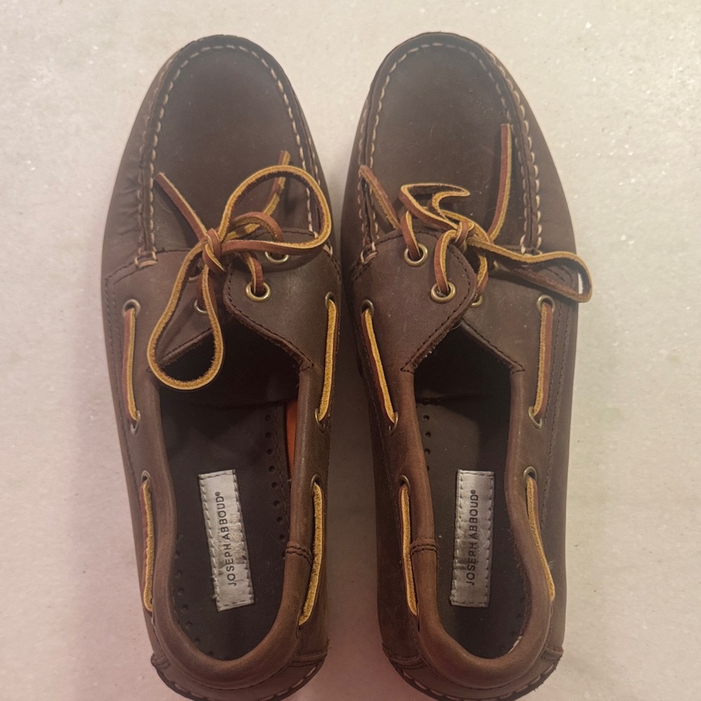 Joseph Abboud Brown Leather Loafers